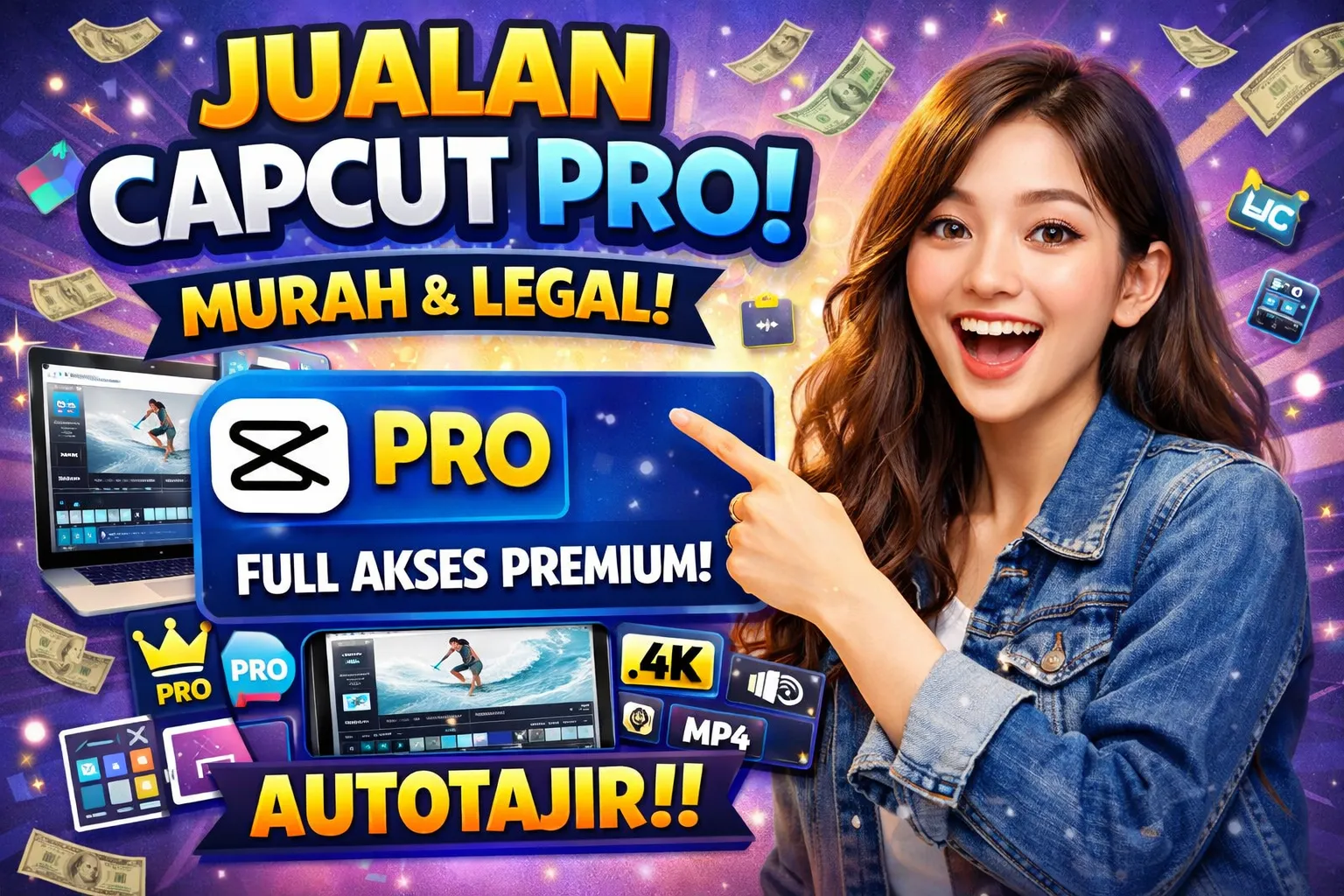 CapCut Pro 1 Bulan